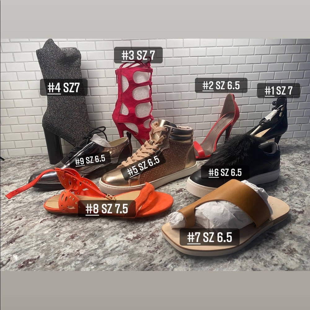 Bundle of women’s shoes sz 6.5/7/7.5